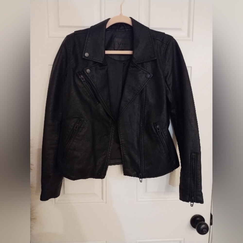 BLANK NYC Black Leather Jacket
